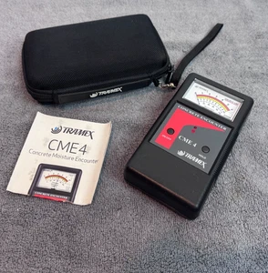 Excellent - Tramex Concrete Encounter Moisture Meter CME4 with Pouch - Picture 1 of 11