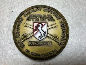 Vintage Eleventh Armored Cavalry Blackhorse Challenge Coin - Bild 1 von 8