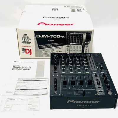 Pioneer DJM-700-K Mixer DJ Nero 4CH Professional Club Sound con scatola testa... - Immagine 1 di 4