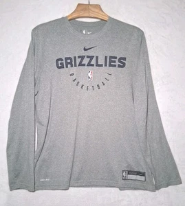 Memphis Grizzlies Nike NBA Authentics Dri-Fit camicia manica lunga uomo taglia XL TG - Foto 1 di 10