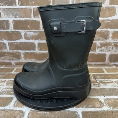 Botas de lluvia Hunter Wellington cortas originales para mujer negras EU38 para mujer talla 7 EE. UU. Foto 1 de 4