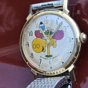 Reloj Hombre Buren 17 Joyas Vintage Raro, Bullwinkle Moose. Jay Ward Prod. 1959 - Imagen 1 de 11
