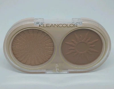 KLEANCOLOR - BRONZE & GLOW EYE CANDY DUO PALETTE - CRUELTY FREE - Image 1 of 4