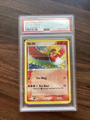 Pokemon Ho-Oh 1/17 Holo POP Series 5 PSA 6 Holo Bleed & Swirl - Image 1 of 4