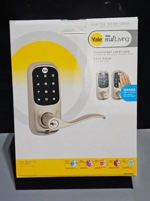 Cerradura de palanca de puerta Yale YRL220 con teclado táctil - níquel satinado Foto 1 de 4