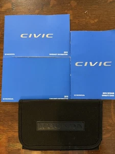 2019 Honda Civic SEDAN Owners Manual Owners Guide With Case - Picture 1 of 5