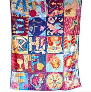 LitJoy Magical Crate Harry Potter Weasley Burrow Magical Patchwork Blanket NIP - Picture 1 of 4