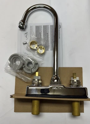 Delta 2172LF-LHP Two Handle Bar/Prep Faucet w/Less Handles - Image 1 of 2