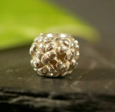 Starker 925 Sterling Silber Anhänger Charm Bead Pandora Signiert ALE Blumen - Bild 1 von 4
