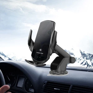 Cargador Coche Inalámbrico 30W 2en1 Soporte Abrazadera Automático Soporte Móvil - Imagen 1 de 16