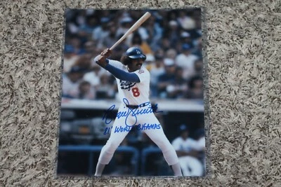 雷吉·史密斯亲笔签名道奇队 8 X 10 照片 81 世界冠军 — 第 1/2 张图片