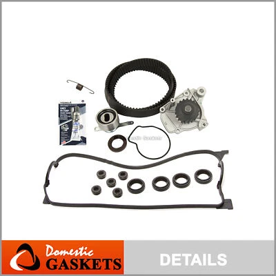 Kit de correa de distribución junta de bomba de agua para 92-95 Honda Civic Del Sol 1,6 L SOHC D16Z6 Foto 1 de 4