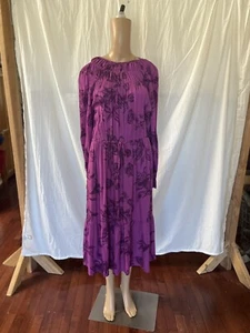 A New Day Long Sleeve Midi Floral Dress - Womens size Medium Cottagecore - Picture 1 of 9