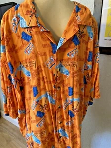   NFL Super Bowl Miami 2007 Hawaiian Beach Button Up Down Shirt XXL y1 - Picture 1 of 7