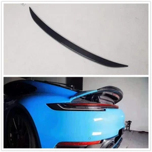 For Porsche 911 992 2019-2023 Carbon Fiber Rear Trunk Boot Lid Spoiler Wing - Picture 1 of 4