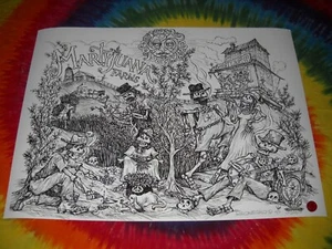 MARTYJUANA FARMS MARIJUANA CANNABIS REONEGRO SKELETON SKULL SIGNED POSTER-A/P#4 - Picture 1 of 12