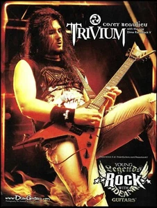 Trivium Corey Beaulieu Dean Dime Razorback V Gitarre Werbung Werbedruck - Bild 1 von 3