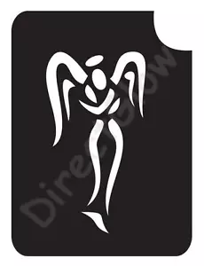 Angel 1025 Body Art Glitter Trucco Tatuaggio Stencil 2,75" x 3,75" - Confezione da 5 - Foto 1 di 1