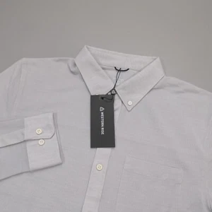 Western Rise Slim Fit Limitless Merino Wool Button Down Shirt Wicking Smoke - Picture 1 of 13