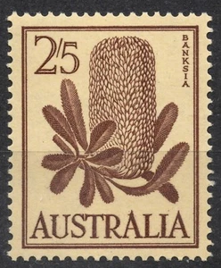SG325 Sn:#329 1960 2'5s AUSTRALIA Banksia Queen Elizabeth II Fauna and Flora MNH - Picture 1 of 2