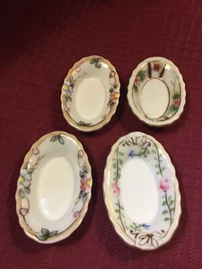 Miniatur Geschirr...handbemaltes NIPPON Porzellan...SÜSS!!! 4er Set - Bild 1 von 9