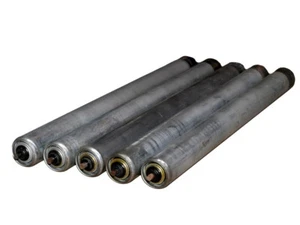5x Tragrolle Stahlrolle Länge 588 mm Ø 50 mm für Rollenbahn Federachse verzinkt - Bild 1 von 3