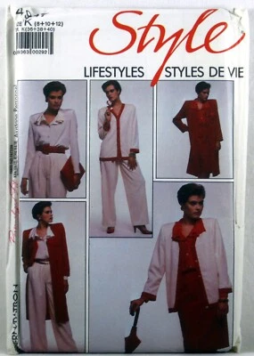 STYLE PATTERN 4917 UNCUT Duster Coat Cardigan Blouse Skirt Trousers SIZE 8 10 12 - Image 1 of 2