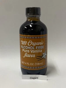 New Trader Joe's Organic Alcohol Free Pure Vanilla Flavor 4 fl oz - Picture 1 of 2