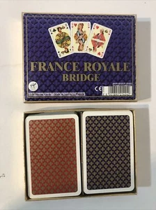 Vintage Piatnik Playing Cards "France Royale Bridge" Dbl Deck Box 2142 - Picture 1 of 8