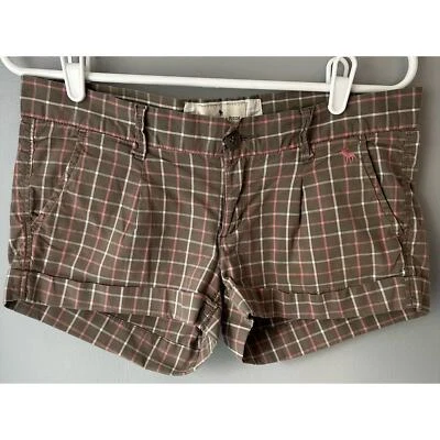 Shorts de cintura baixa Abercrombie and Fitch Y2K  - Imagem 1 de 4