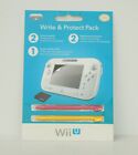 Nintendo Wii U Write & Protect Pack Screen Protector & Stylus PDP NEW