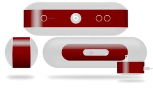 Skin for Beats Pill Plus Solids Collection Red Dark Decal Wrap - Picture 1 of 3