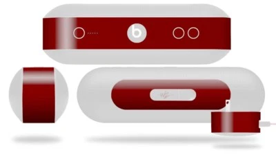 Skin for Beats Pill Plus Solids Collection Red Dark Decal Wrap - Image 1 of 3