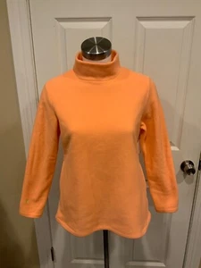 Dudley Stephens Orange Greenbriar Vello Fleece Turtleneck Sweater, Girls Size 14 - Picture 1 of 7