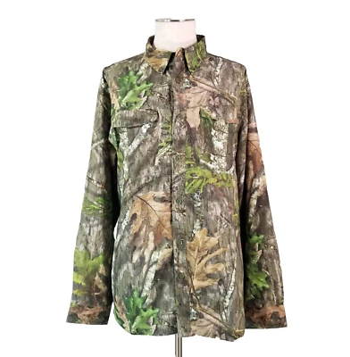 Mossy Oak shirt men's XL long sleeve Realtree camo Dri-Fit vented outdoor #1 - Image 1 of 4