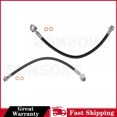 2x Manguera de freno delantera para Nissan D21 1986 1987 1988 1989 1990 1991 1992 1993 1994 Foto 1 de 4