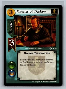 A Game of Thrones CCG Maester of Harlaw #99 GOT TCG Ice and Fire Edition - Picture 1 of 2