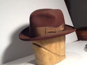 Vintage Herren Hut Stetson Homburg Stetson 3 X. Toller Vintage - Bild 1 von 9