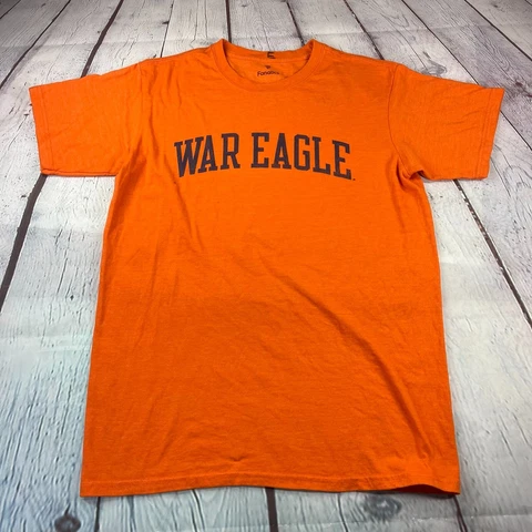 Fanatics Auburn War Eagle Mens Orange Short Sleeve TShirt Medium Cover