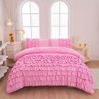 Pink Comforter Set Queen Size, 5 Pcs Bed in a Bag Girls Queen, Girls Queen Co...