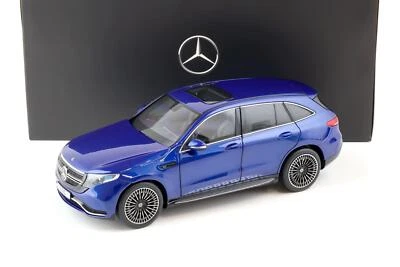1:18 NZG Mercedes EQC 400 4MATIC N293 Blu Brillante Versione Dealer - Immagine 1 di 4