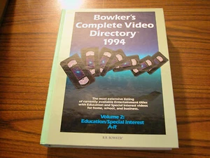 Directorio de videos completo de Bowker 1994 volumen 2: educación/interés especial - Imagen 1 de 8