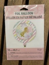 18” Unicorn Birthday/party Helium Foil Balloon New