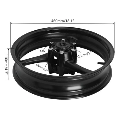 Передний обод колеса для Suzuki GSXR 600 RR 750R 2008 2009 2010 GSXR1000 09-16 - Изображение 1 из 4