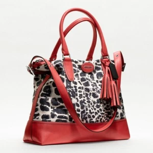 NWT COACH 19988 Rory Ocelot Cheetah Shoulder Tote Satchel Bag NEW $398 - Picture 1 of 11