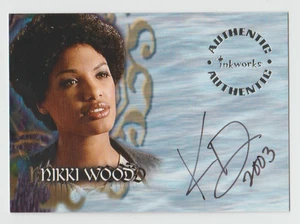 K.D. AUBERT Signed 2003 BUFFY Season 7 Autograph #A41 SP ON CARD AUTO Nikki Wood - Picture 1 of 2