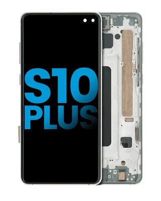 For Samsung Galaxy S10 Plus LCD Display Touchscreen Digitizer With Black Frame - Image 1 of 4