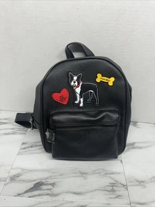 MARC TETRO - Borsa zaino media Boston Terrier nera - tracolla regolabile - Foto 1 di 4
