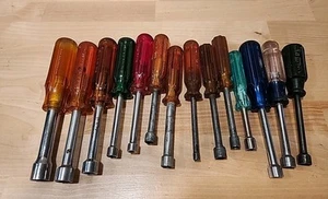 Lote de 14 destornilladores de tuercas usados vintage tamaños y marcas mixtas ENVÍO GRATUITO - Imagen 1 de 18