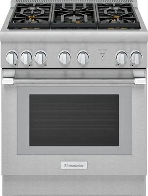 Estufa de gas de convección Thermador Pro Harmony PRG305WH 30"" estilo profesional Foto 1 de 4